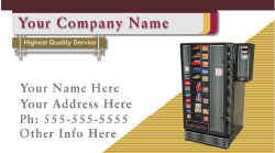 cards business vending service machine